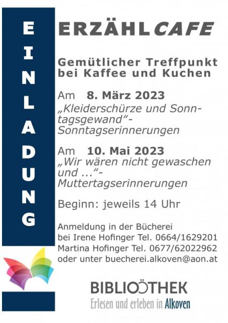 Plakat Erzählcafe